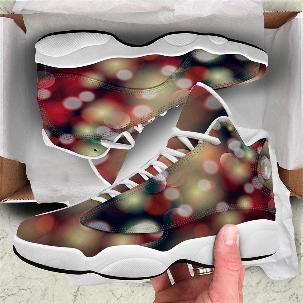 Christmas JD13 Shoes, Christmas Shoes, Christmas Defocused Lights Print Jd13 Shoes, Christmas Shoes 2023