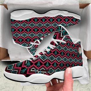 Christmas JD13 Shoes Christmas Shoes Merry Christmas Zigzag Print Pattern Jd13 Shoes Christmas Shoes 2023 3 p6sady.jpg