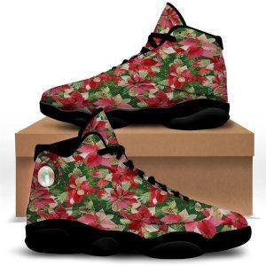 Christmas JD13 Shoes Christmas Shoes Poinsettia Christmas Vintage Print Pattern Jd13 Shoes Christmas Shoes 2023 4 fgatgm.jpg
