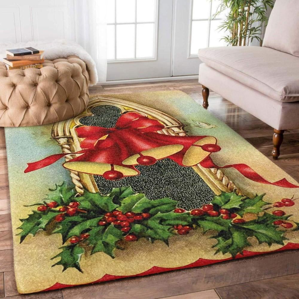 Christmas Rugs, Christmas Area Rugs, Christmas Bells Limited Edition Rug, Christmas Floor Mats