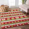 Christmas Rugs, Christmas Area Rugs, Christmas Cady Cane Limited Edition Rug, Christmas Floor Mats
