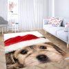 Christmas Rugs, Christmas Area Rugs, Christmas Deer Sleigh Area Limited Edition Rug, Christmas Floor Mats