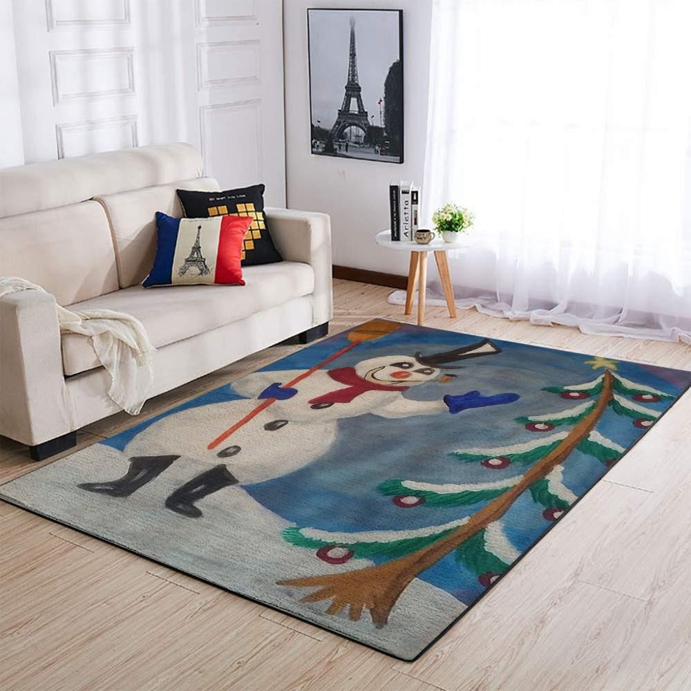 Christmas Rugs, Christmas Area Rugs, Christmas Frosty The Snowman Area Limited Edition Rug, Christmas Floor Mats