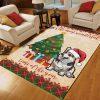Christmas Rugs, Christmas Area Rugs, Comfort Oasis With Corgi Christmas Limited Edition Rug, Christmas Floor Mats