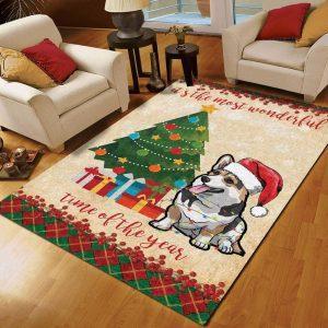 Christmas Rugs, Christmas Area Rugs, Corgi Christmas&hellip;