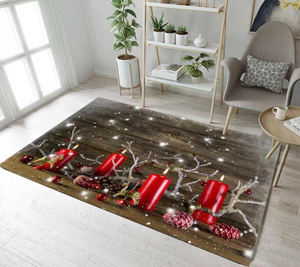 Christmas Rugs, Christmas Area Rugs, Cozy Cabin Comfort With Christmas Limited Edition Rug, Christmas Floor Mats