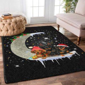 Christmas Rugs, Christmas Area Rugs, Dachshund On&hellip;
