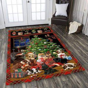 Christmas Rugs, Christmas Area Rugs, Dog Family&hellip;