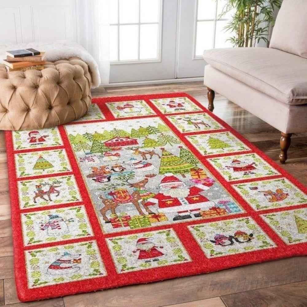 Christmas Rugs, Christmas Area Rugs, Festive Splendor With Christmas Limited Edition Rug, Christmas Floor Mats