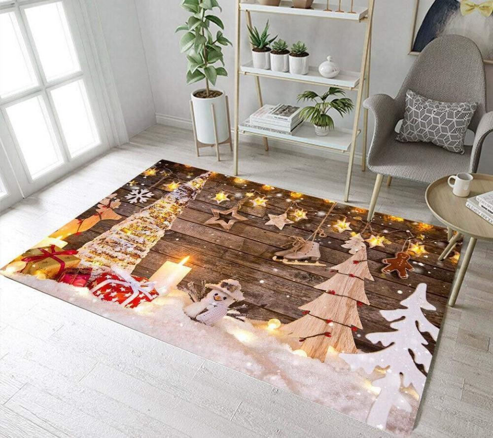 Christmas Rugs, Christmas Area Rugs, Merry Magic Threads With Christmas Limited Edition Rug, Christmas Floor Mats