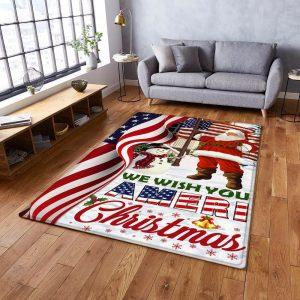 Christmas Rugs Christmas Area Rugs Santa Claus US Rug We Wish You Ameri Christmas Christmas Floor Mats 3 dryzam.jpg
