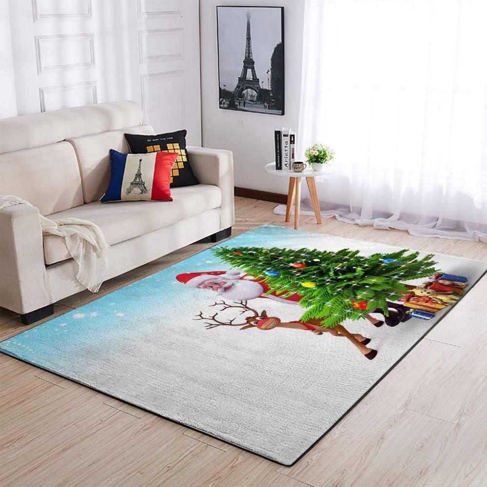 Christmas Rugs, Christmas Area Rugs, Triumph Trail With Christmas Vibe Area Limited Edition Rug, Christmas Floor Mats