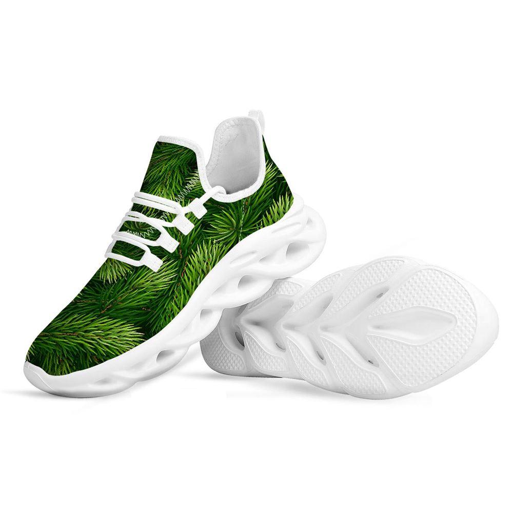 Christmas Shoes, Christmas Running Shoes, Branches Christmas Tree Print White Max Soul Shoes, Christmas Shoes 2023