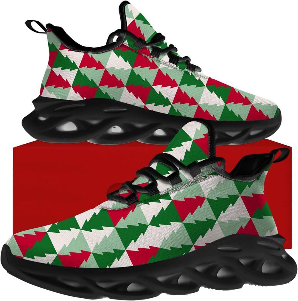 Christmas Shoes, Christmas Running Shoes, Christmas Tree Pattern Max Soul Shoes, Christmas Shoes 2023