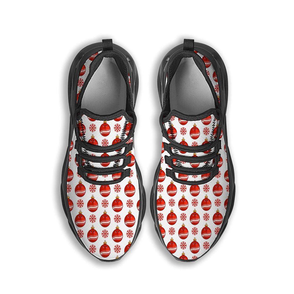 Christmas Shoes, Christmas Running Shoes, Emoji Cute Christmas Print Pattern Black Max Soul Shoes, Christmas Shoes 2023