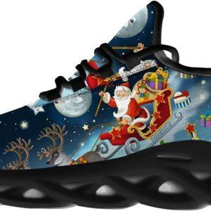 Christmas Shoes Christmas Running Shoes Santa Claus And His Reindeer On Christmas Night Max Soul Shoes Christmas Shoes 2023 5 myh2io.jpg