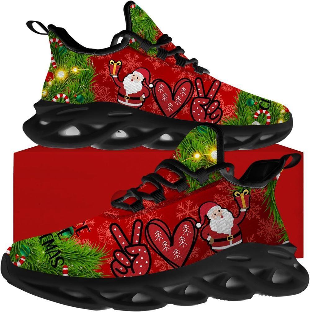 Christmas Shoes, Christmas Running Shoes, Santa Feace Love Christmas Max Soul Shoes, Christmas Shoes 2023