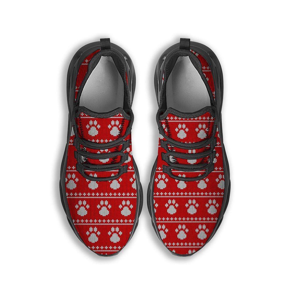 Christmas Shoes, Christmas Running Shoes, Ugly Christmas Paw Black Max Soul Shoes, Christmas Shoes 2023