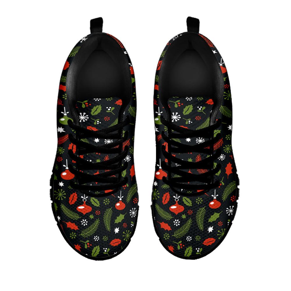 Christmas Sneaker, Christmas Decorations Pattern Print Running Shoes, Christmas Shoes, Christmas Running Shoes, Christmas Shoes 2023