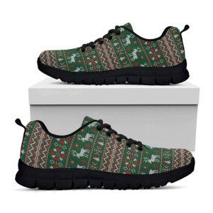Christmas Sneaker, Christmas Holiday Knitted Pattern Print&hellip;