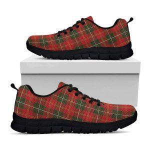 Christmas Sneaker, Christmas Scottish Tartan Pattern Print&hellip;