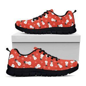 Christmas Sneaker, Christmas Snowman Pattern Print Running&hellip;