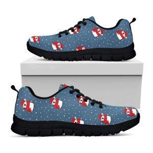 Christmas Sneaker, Christmas Snowy Penguin Pattern Print&hellip;