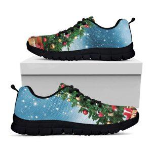 Christmas Sneaker, Christmas Tree And Snow Print&hellip;