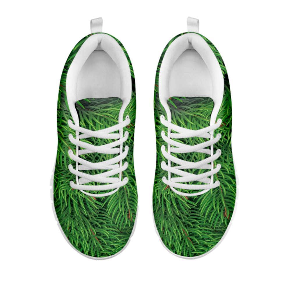 Christmas Sneaker, Christmas Tree Branches Print Running Shoes, Christmas Shoes, Christmas Running Shoes, Christmas Shoes 2023