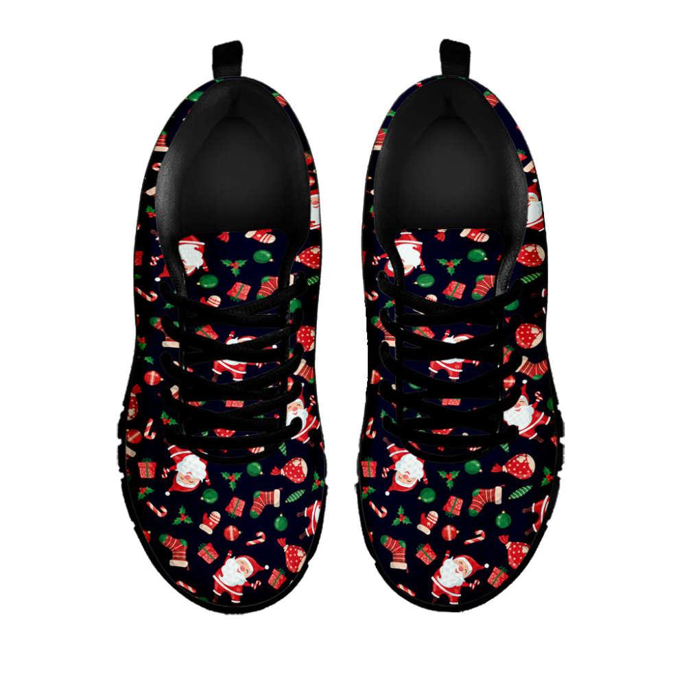 Christmas Sneaker, Cute Merry Christmas Pattern Print Running Shoes, Christmas Shoes, Christmas Running Shoes, Christmas Shoes 2023