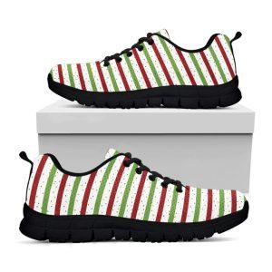 Christmas Sneaker, Merry Christmas Striped Pattern Print&hellip;