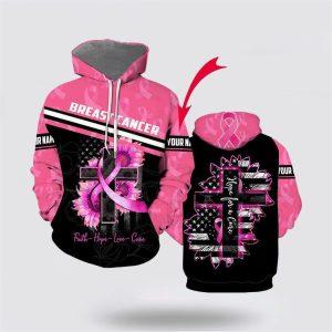 Breast Cancer Hoodie, Custom Name Breast Cancer&hellip;