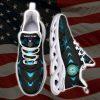 Custom Name Rank Military Shoes, US Coast Guard Veterans Custom Clunky Sneakers All Over Printed, Veterans Shoes, Max Soul Shoes