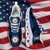 Custom Name Rank Military Shoes, US Navy Custom Name Clunky Sneakers, Veterans Shoes, Max Soul Shoes