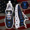 Custom Name Rank Military Shoes, US Navy Military Veteran Ranks Camo Style Custom Clunky Sneakers, Veterans Shoes, Max Soul Shoes