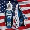 Custom Name Rank Military Shoes, Us Air Force Veteran Military Ranks Clunky Sneakers, Veterans Shoes, Max Soul Shoes, Veterans Clunky Shoes