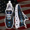 Custom Name Rank Military Shoes, Us Air Force Veteran Clunky Sneaker, Veterans Shoes, Max Soul Shoes, Veterans Clunky Shoes