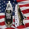 Custom Name Rank Military Shoes, Us Army Military Clunky Sneakers, Veterans Shoes, Max Soul Shoes, Veterans Clunky Shoes