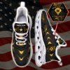 Custom Name Rank Military Shoes, Us Army Military Clunky Sneaker Camo Style, Veterans Shoes, Max Soul Shoes, Veterans Clunky Shoes