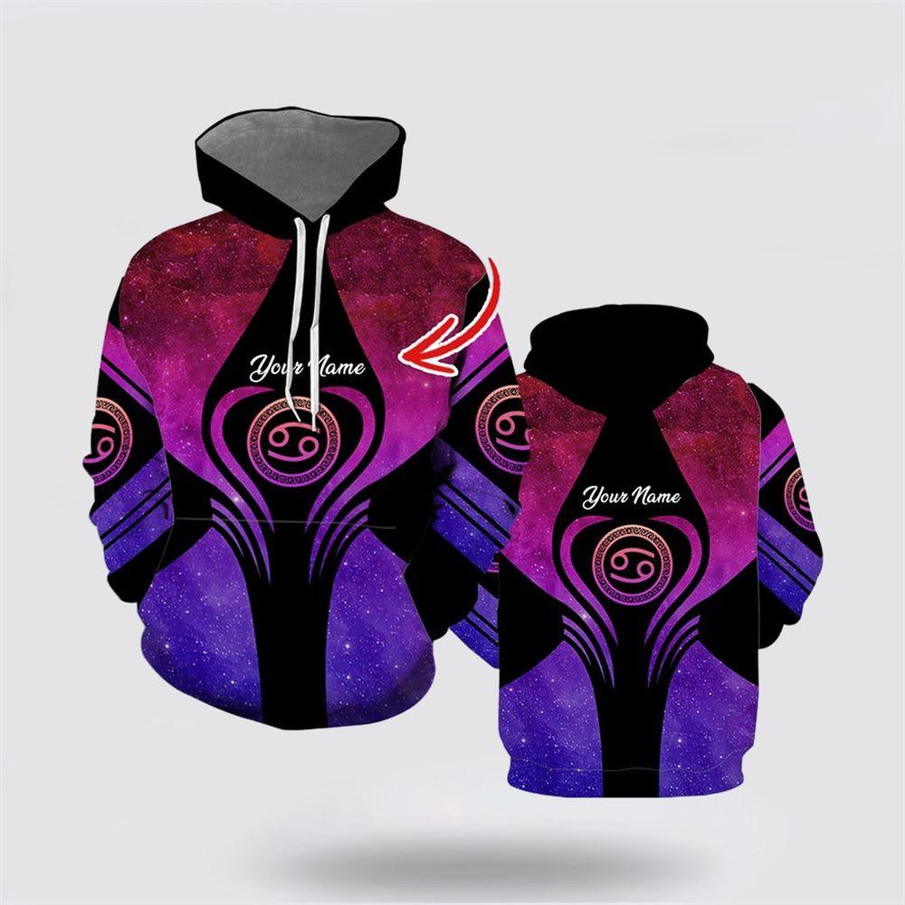 Breast Cancer Hoodie, Customized Name Breast Cancer Girl All Over Print Hoodie, Breast Cancer Awareness Shirts