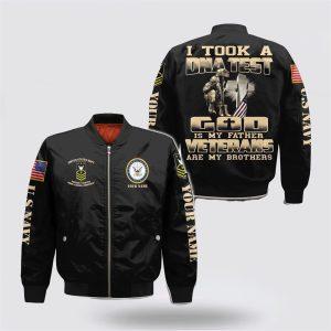 Navy Bomber Jacket Personalized Name Rank US Navy Veteran Military Are My Brothers Bomber Jacket Veteran Bomber Jacket 1 rxyvtj.jpg