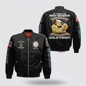Navy Bomber Jacket Personalized Name Rank US Navy Veteran Military Bomber Jacket Veteran Bomber Jacket 1 pee5ay.jpg