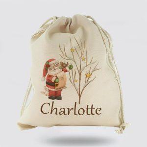 Personalised Christmas Sack, Canvas Sack With Cute&hellip;