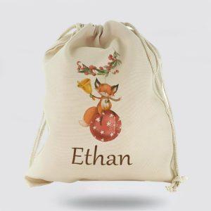 Personalised Christmas Sack, Canvas Sack With Cute&hellip;