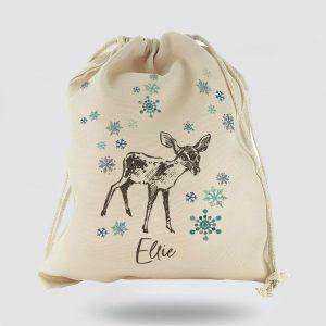 Personalised Christmas Sack, Canvas Sack With Stylish&hellip;