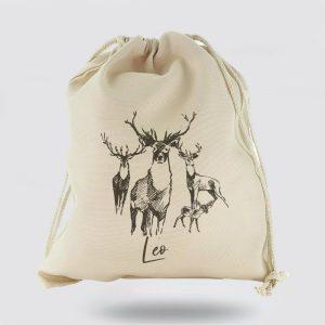 Personalised Christmas Sack, Canvas Sack With Stylish&hellip;