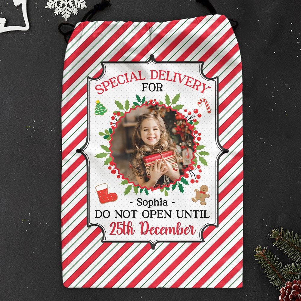 Personalised Christmas Sack, Personalized Photo Santa Bag Christmas Gifts For Kids, Xmas Santa Sacks, Christmas Tree Bags, Christmas Bag Gift