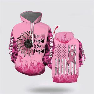Breast Cancer Hoodie, Personalized Breast Cancer Her&hellip;