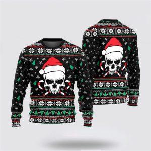 Santa Claus Sweater, Christmas Skull Wearing Santa&hellip;