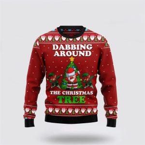 Santa Claus Sweater, Dabbing Around The Christmas&hellip;